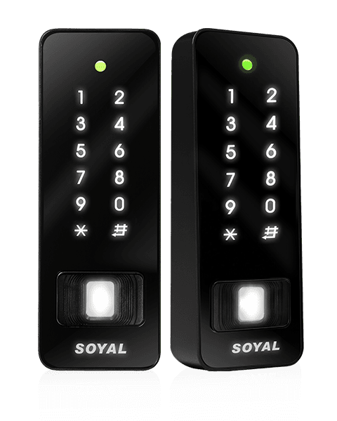 SOYAL AR-383-EF3DO 窄型指紋門禁設備產品外觀